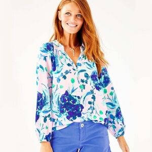 Lilly Pulitzer Elsa Silk Top